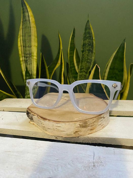 Okulary zerówki w stylu Chrome Hearts