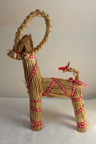 Słomiany świąteczny kozioł słoma Ikea Boże Narodzenie