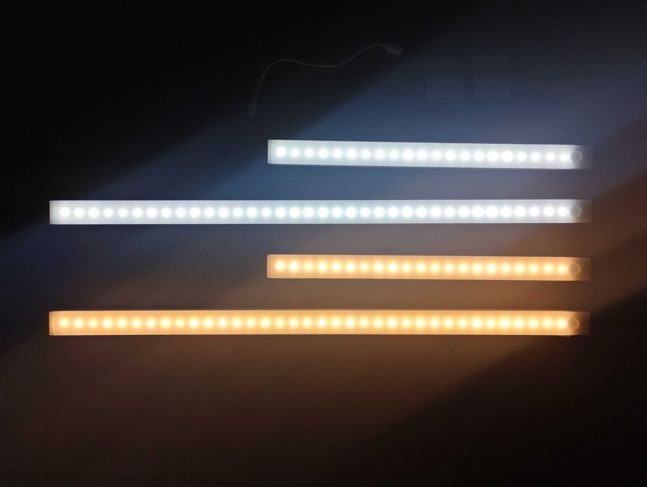 LED лампа (ТЕПЛА) з датчиком руху і акумулятором 21 діод / 30см