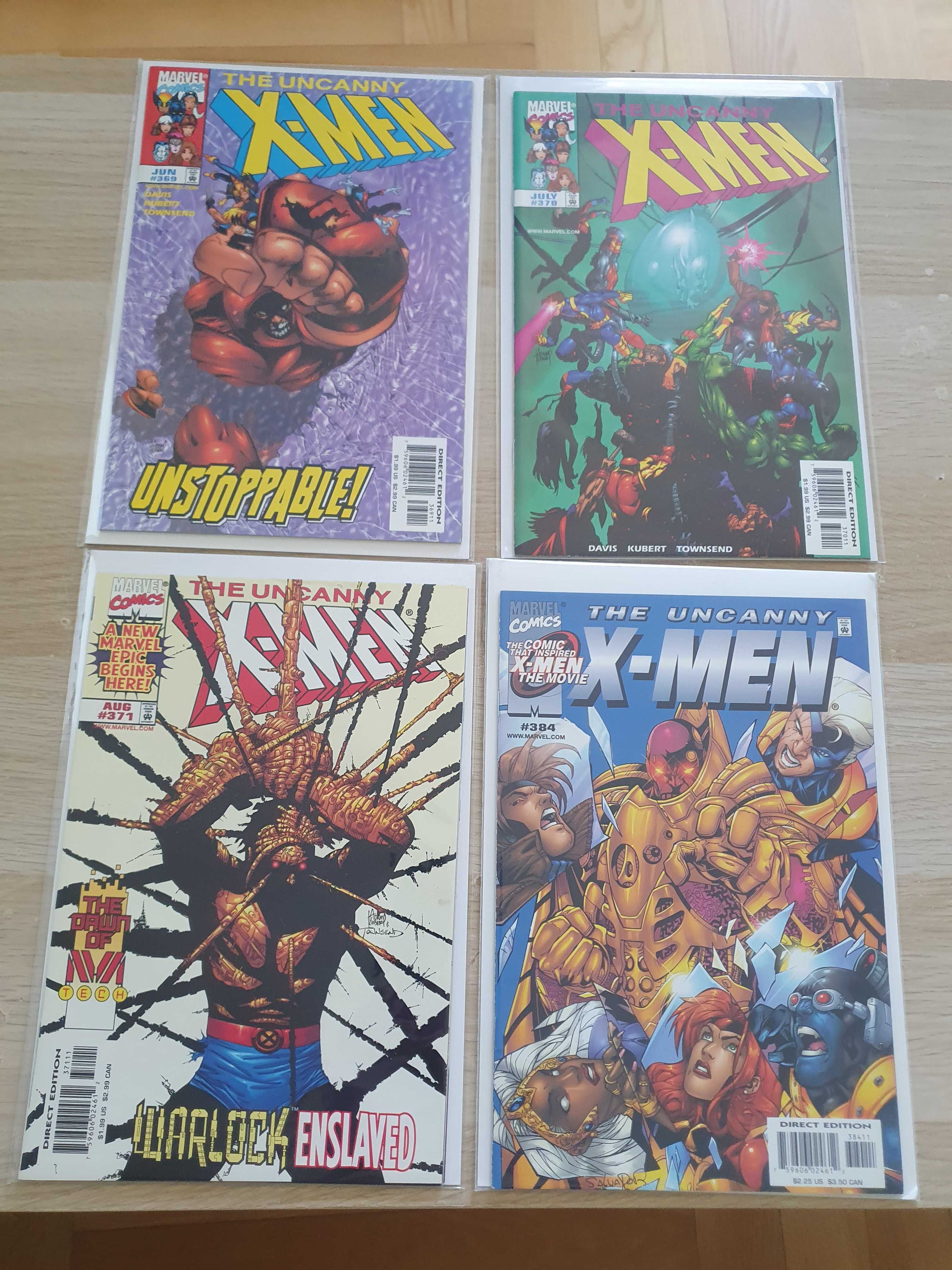 The Uncanny X-men vol 1: 369, 370, 371, 384 (ZM127)