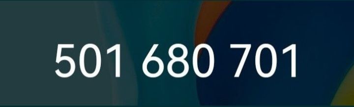 Złoty numer z prefiksem 501.