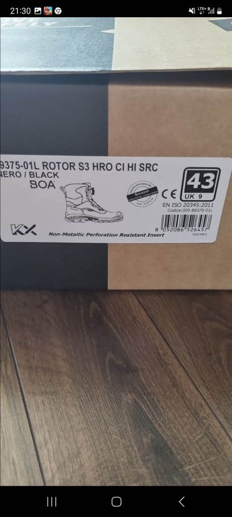 Obuwie robocze Vibram Sixton ROTOR ARCTIC GRIP  rozmiar 43