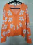 Sweter sweterek S/M pomarańczowy