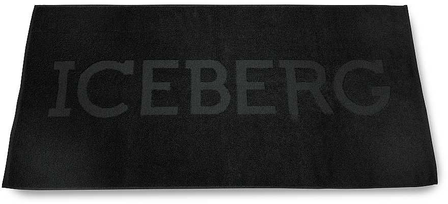 Ręcznik ICEBERG gym towel czarny na siłownię