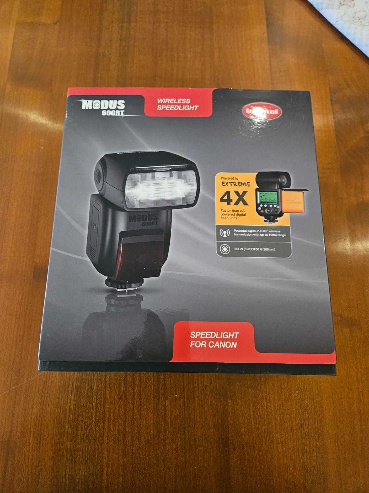 Flash Hahnel Modus 600RT com Bateria para Canon