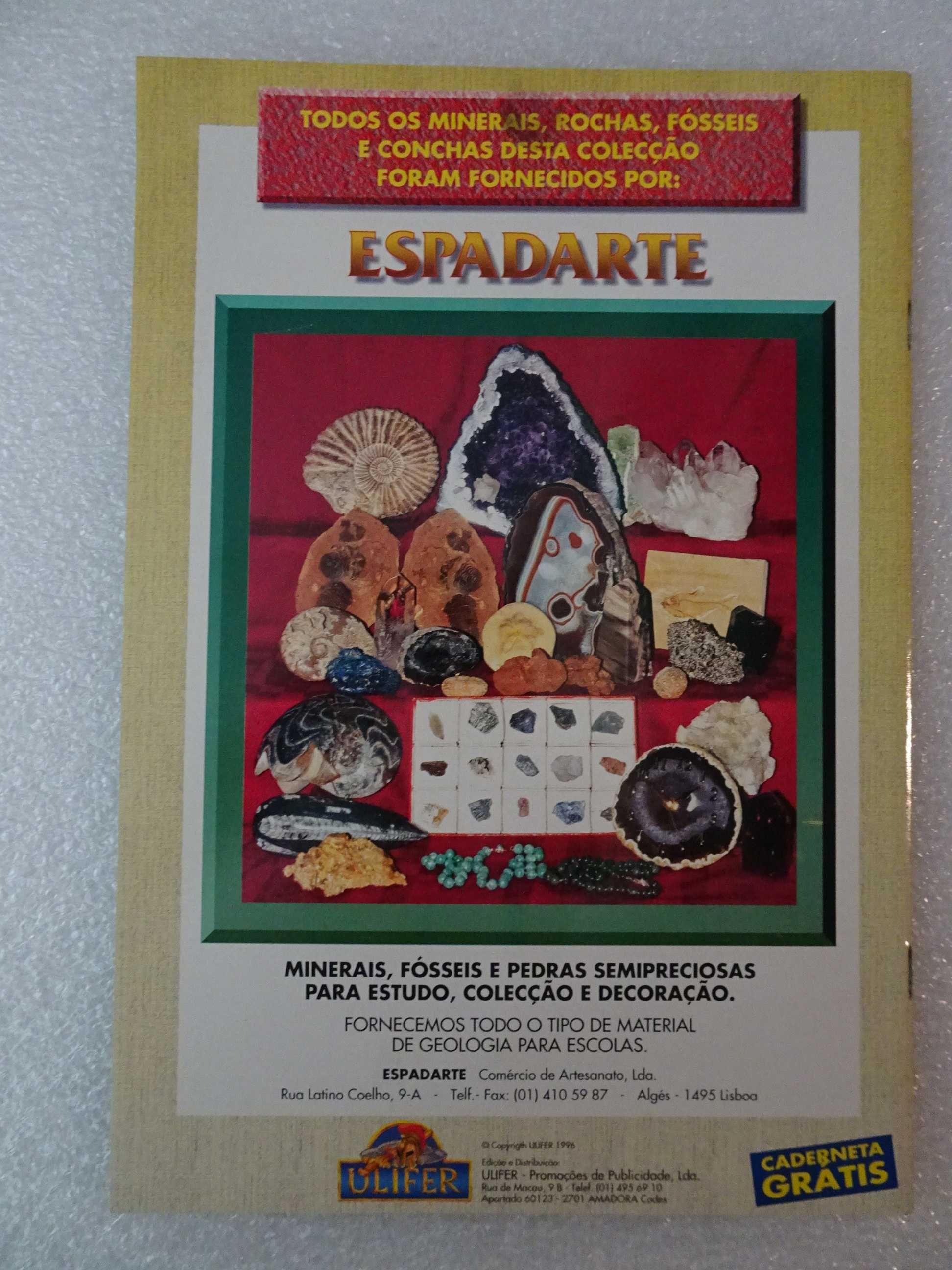 Caderneta de cromos vazia Mineralogia