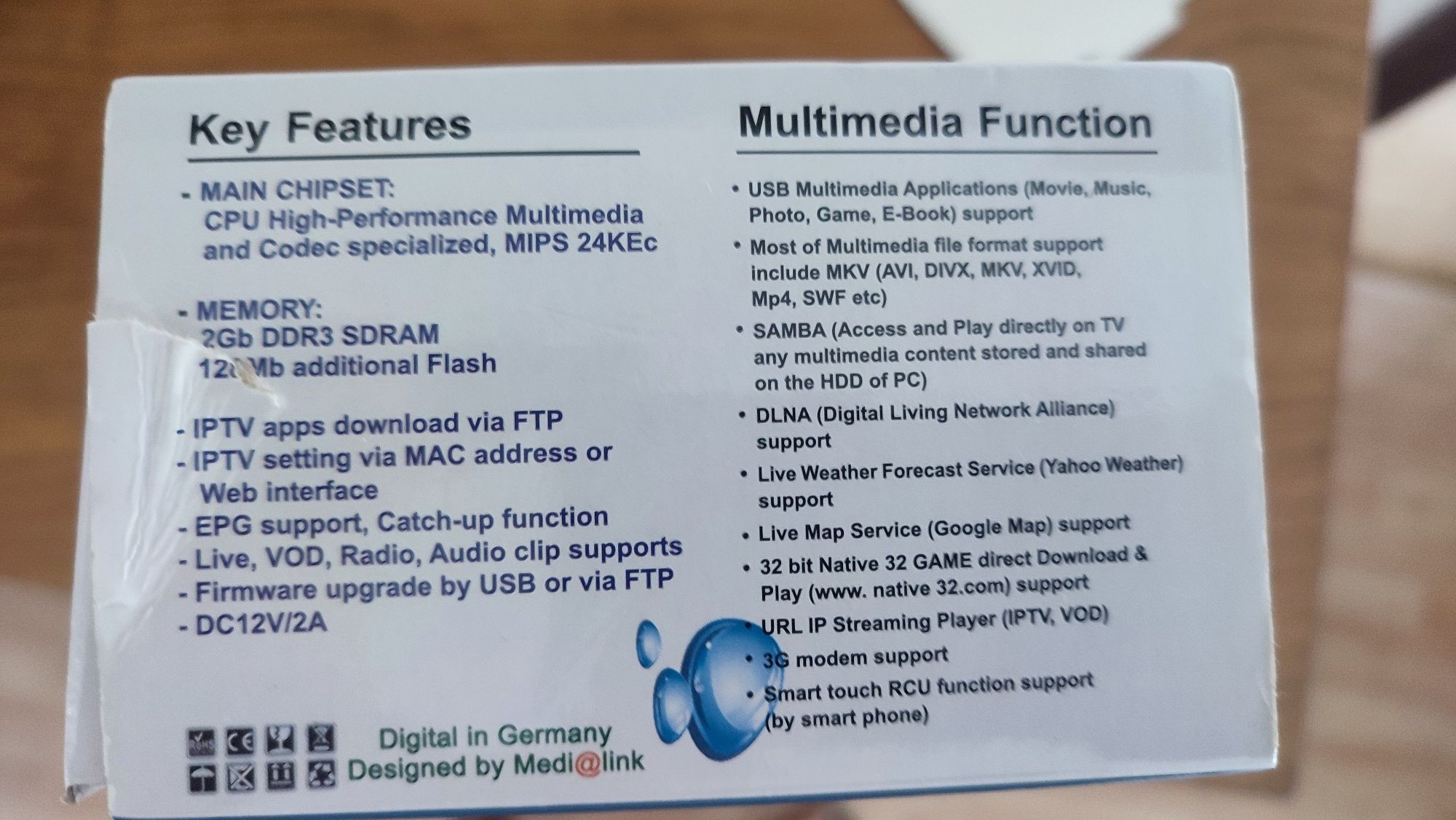 Box TV  iptv ML7000