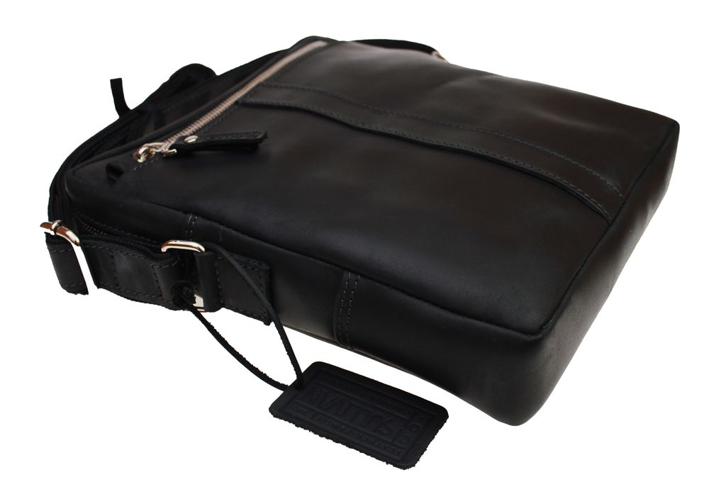 Сумка чоловіча шкіряна на плече SULLIVAN smvp138-1(32) чорна