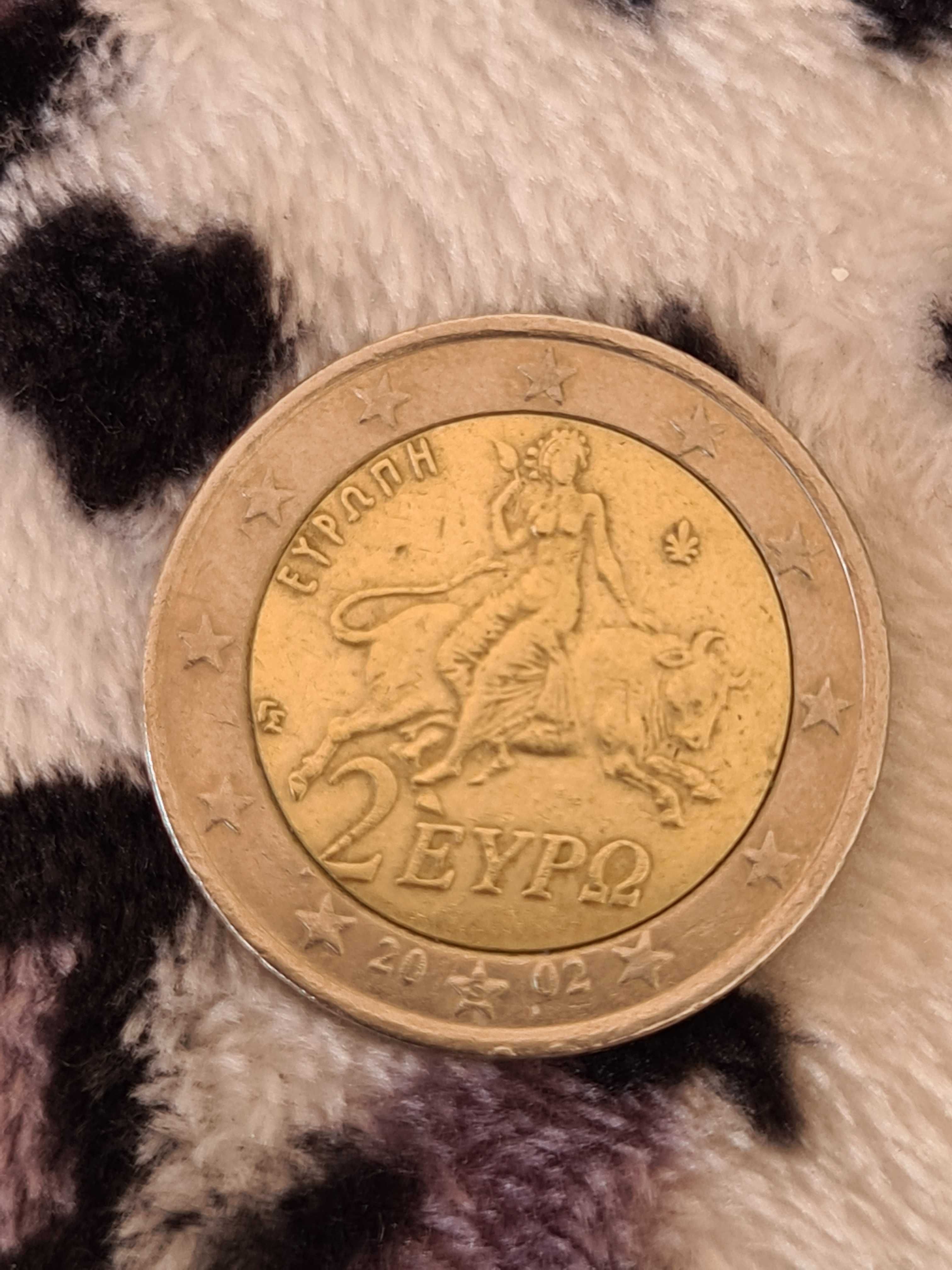 Moeda da Grécia de 2€ rare com defeito de fabricação 2002