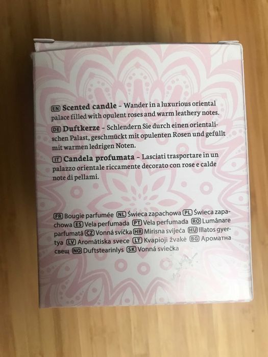Douglas home spa świeczka świeca zapachowa orientalna Rose & Argan Oil
