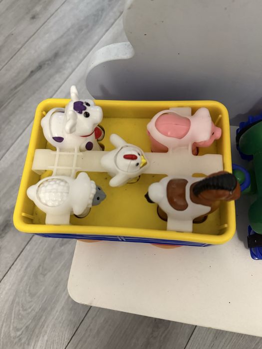 дитяча іграшка трактор, інтерактивний трактор з прицепом