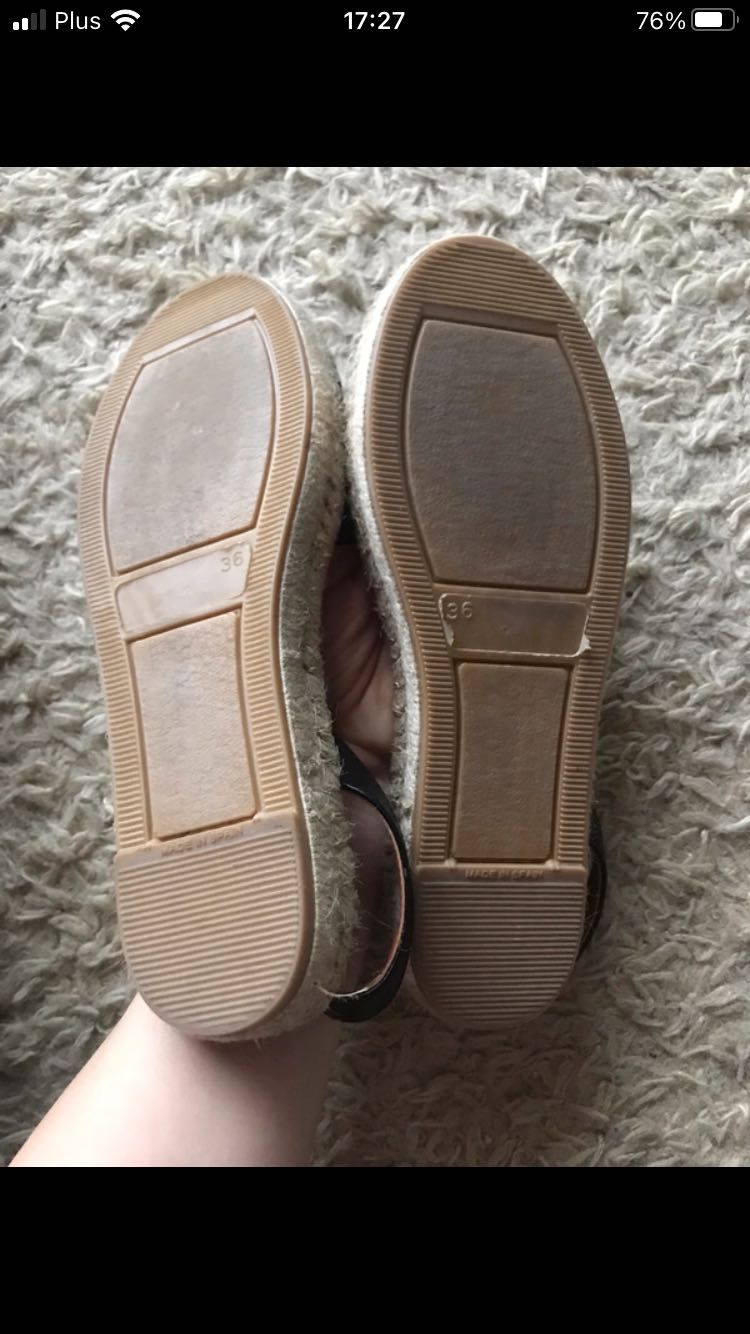 Espadryle czarne  36