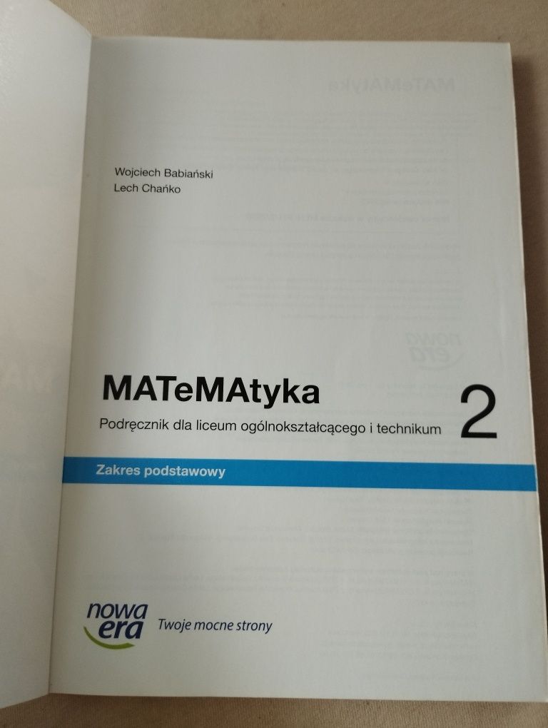 Matematyka 2 nowa era