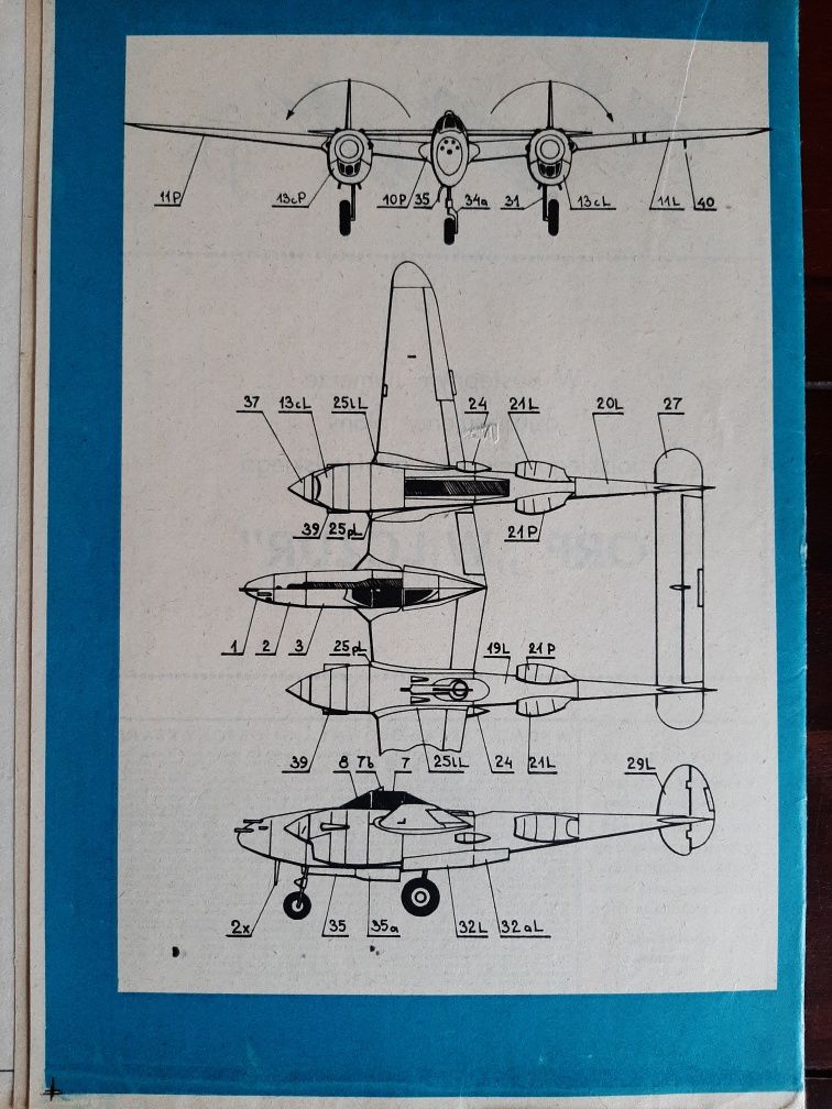 Mały Modelarz 10-11/1987 samolot P-38 Lightning