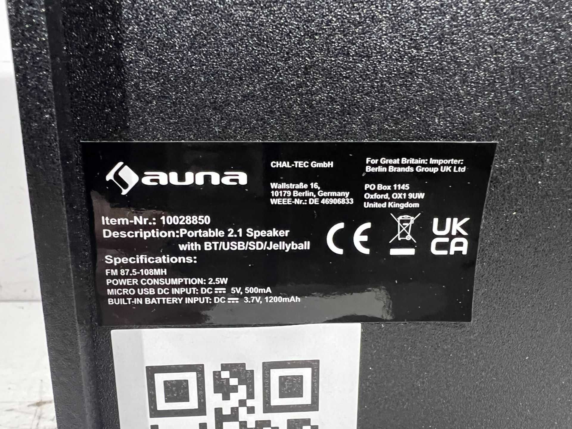 Немецкая Аккумуляторная Bluetooth колонка, караоке Auna DiscoStar