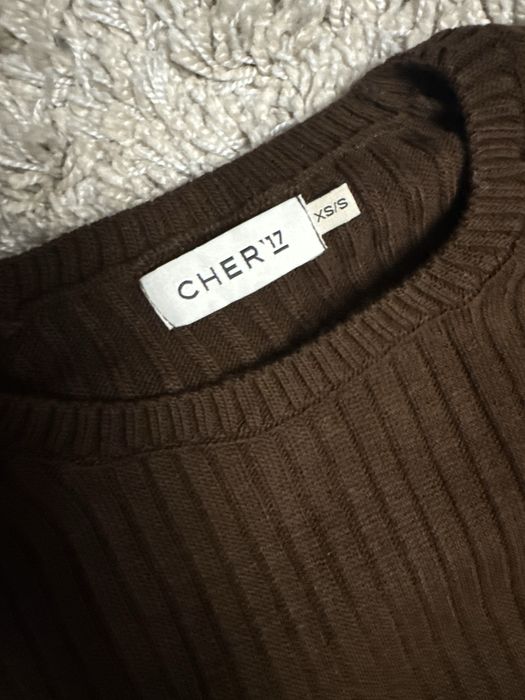 Костюм CHER’17: светр + штани, шоколадний, розмір  XS/S