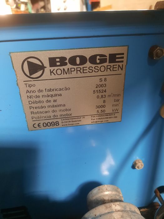 Compressor Boge 7,5 cv