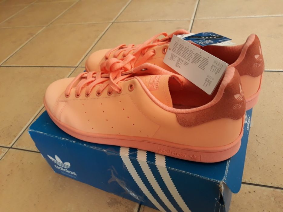 Adidas stan smith adicolor lososiowe-morelowe 47 1/3