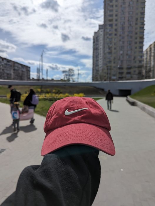 Винтажная бейсболка Найк красная