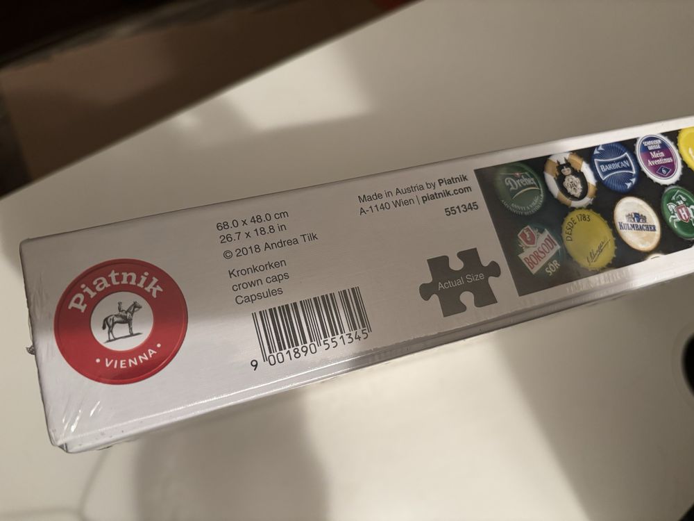 Puzzle 1000 Piatnik kapsle od piwa