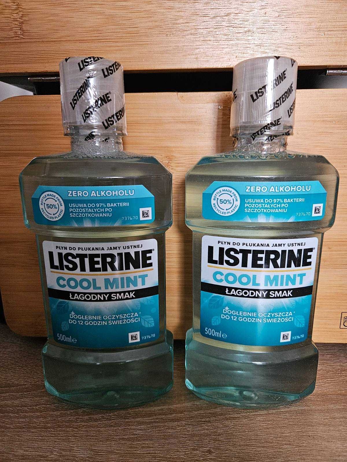 Listerine cool mint łagodny smak 2 sztuki 500 ml