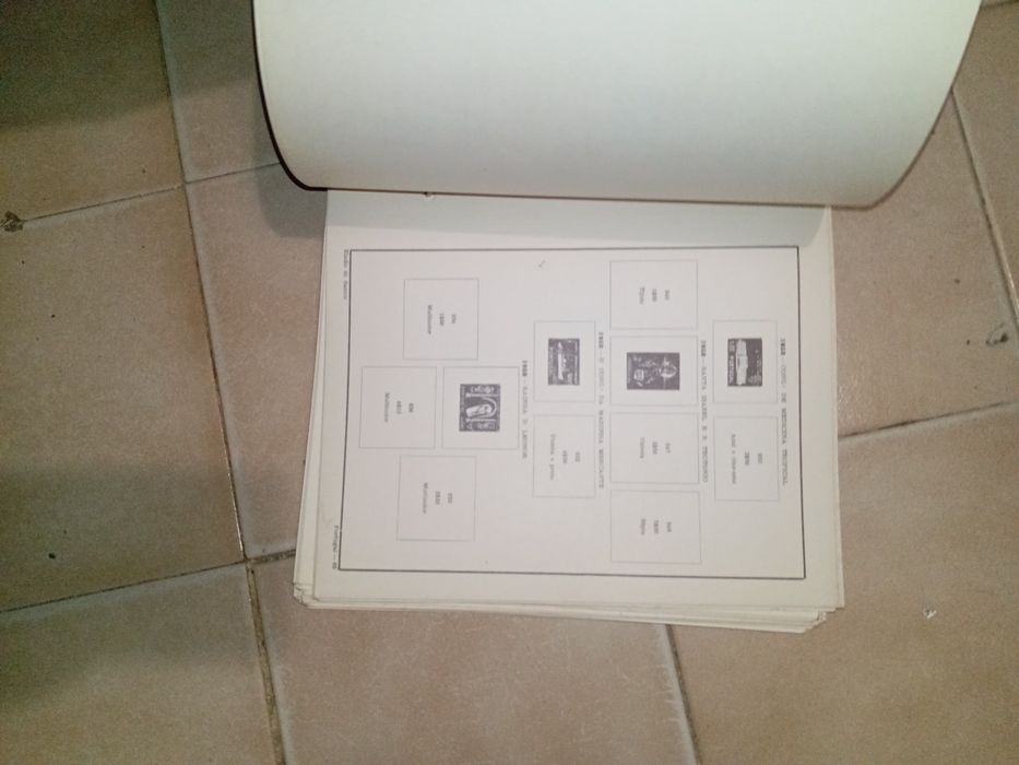 Selos álbum e folha album e dossier e não tem NR páginas certo