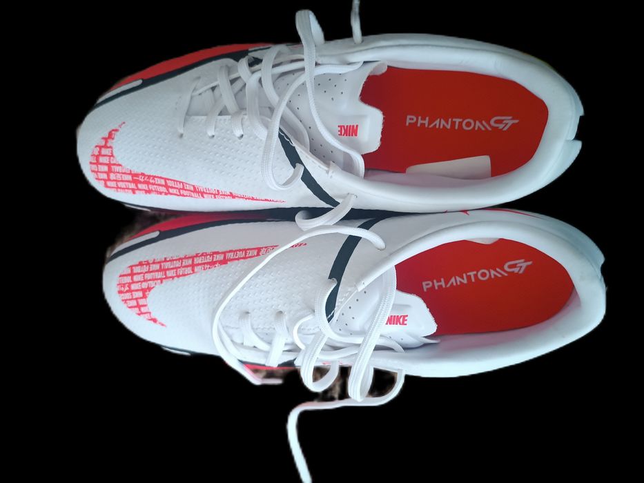 Футбольные бутсы 36 размер Nike Phantom Gt Club 2 White/Red DA5640-167