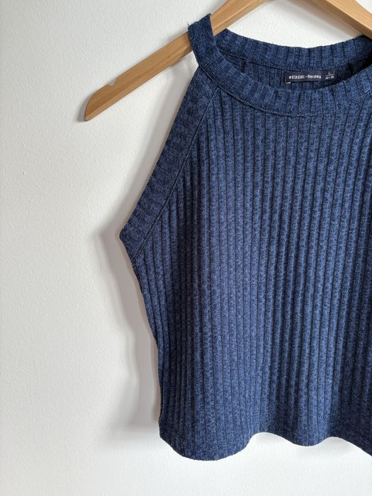 Top azul Bershka