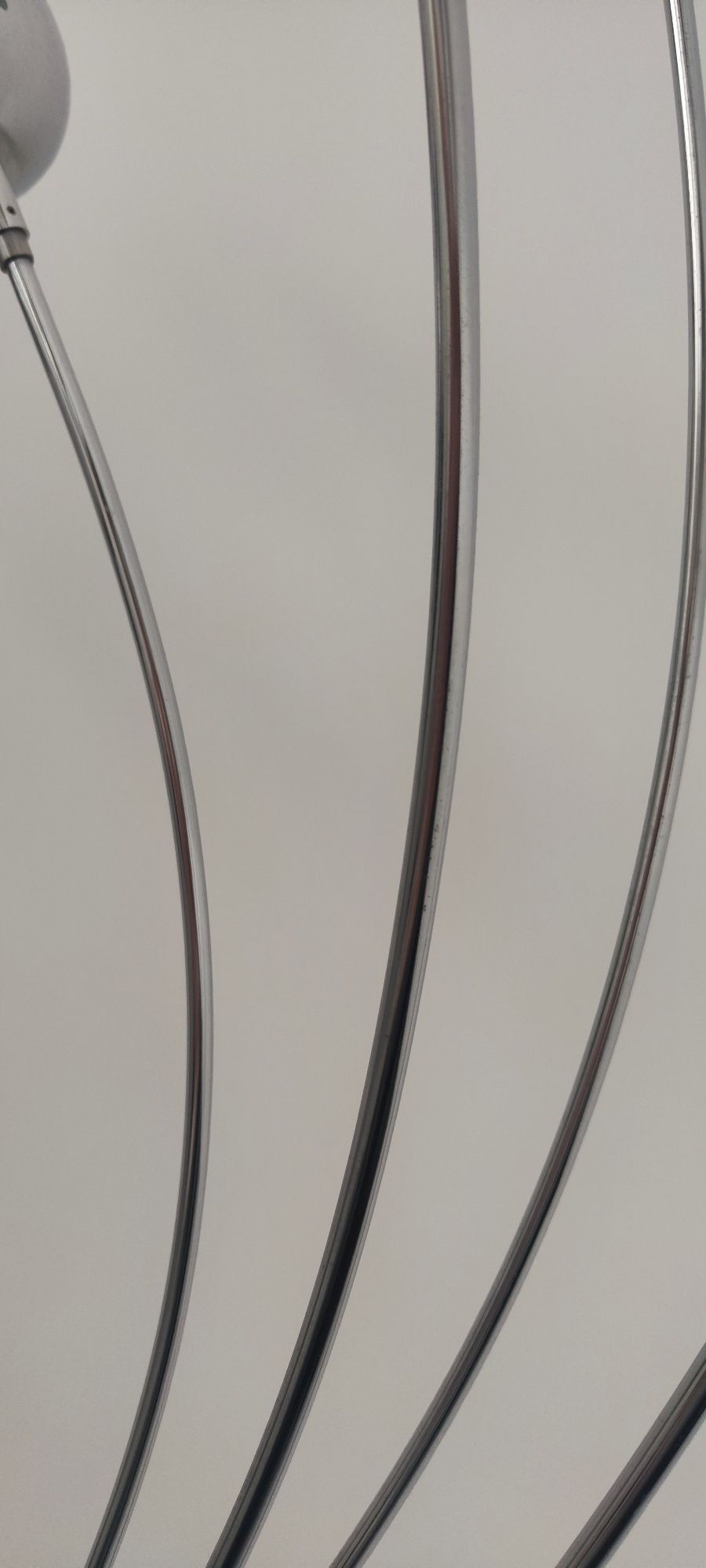 Lampa stojąca srebrna