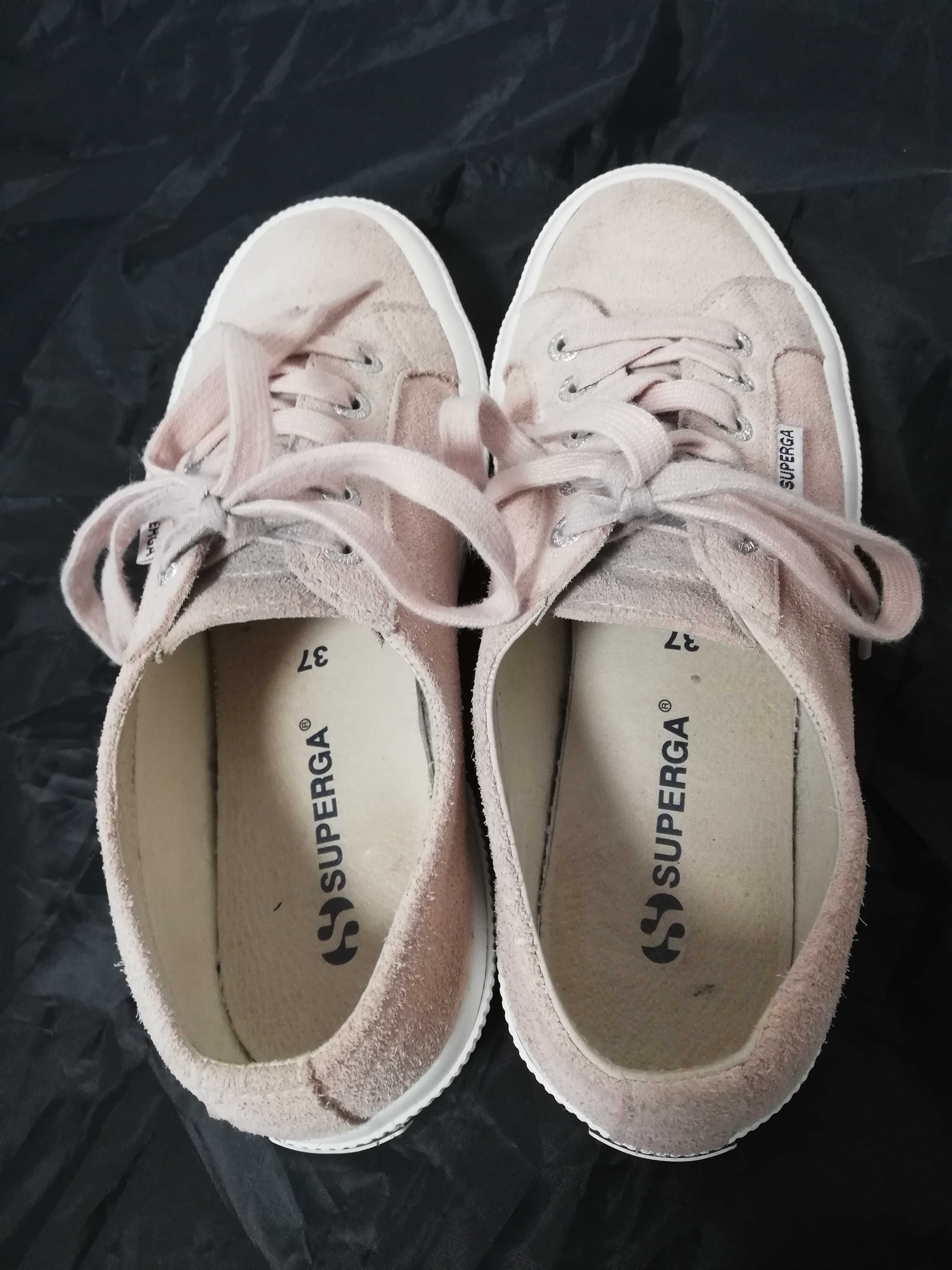 Buty trampki zamszowe Superga r. 37 , wkł 23,5 cm