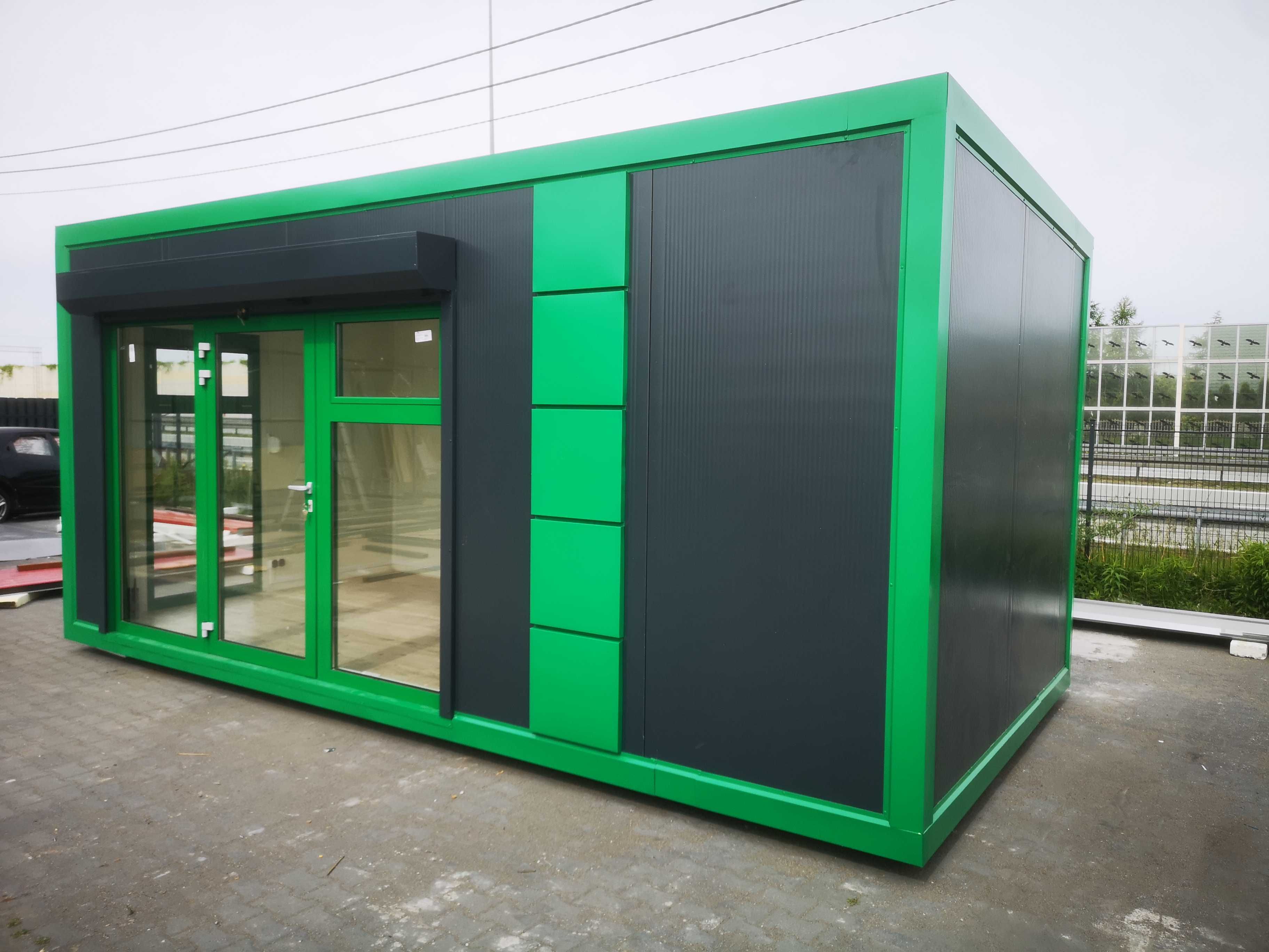 Pawilon z płyty warstwowej mobilne biuro 6x4m Producent