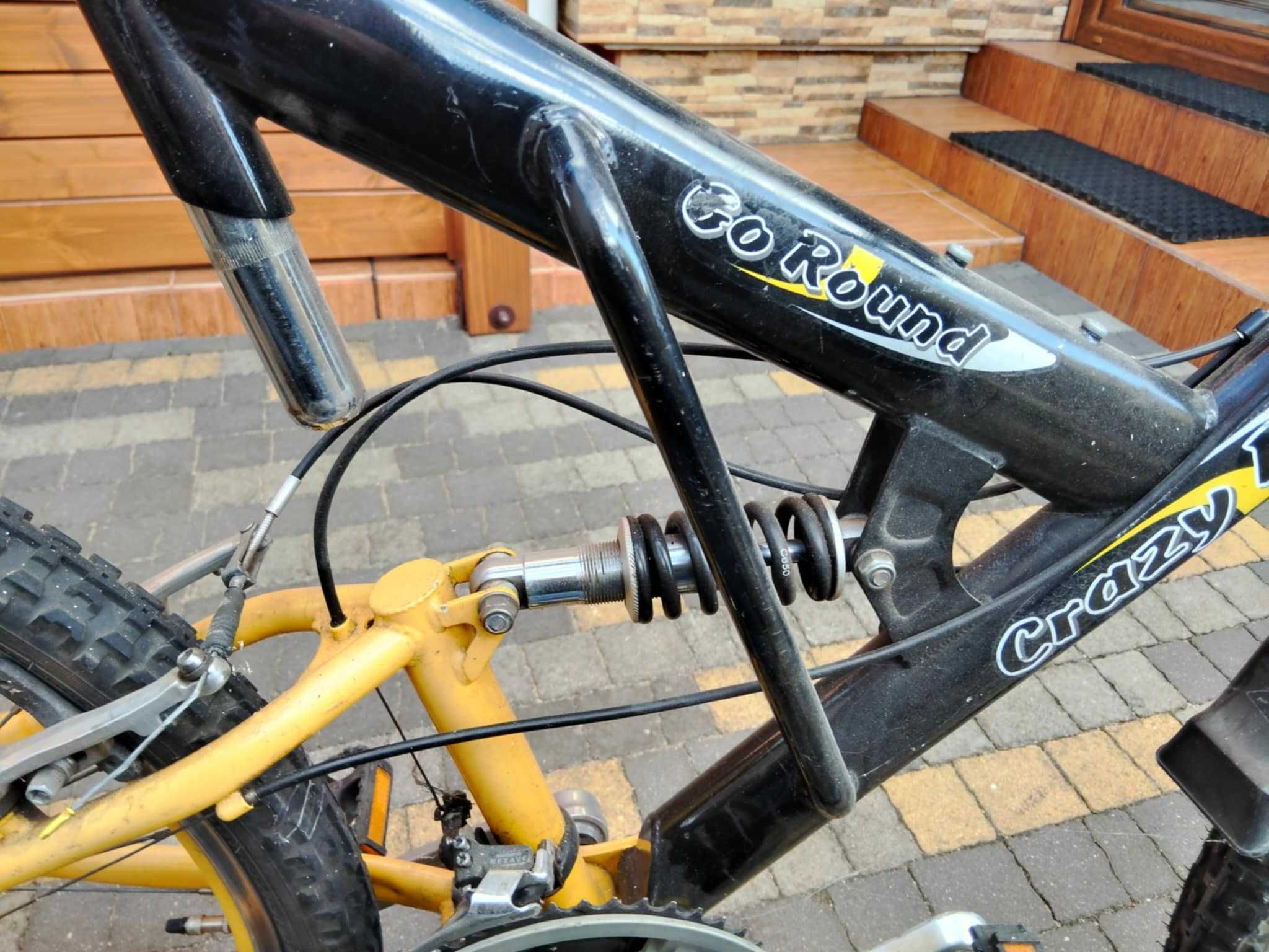 Rower z amortyzatorami 26" przerzutki shimano 3x7 amortyzatory