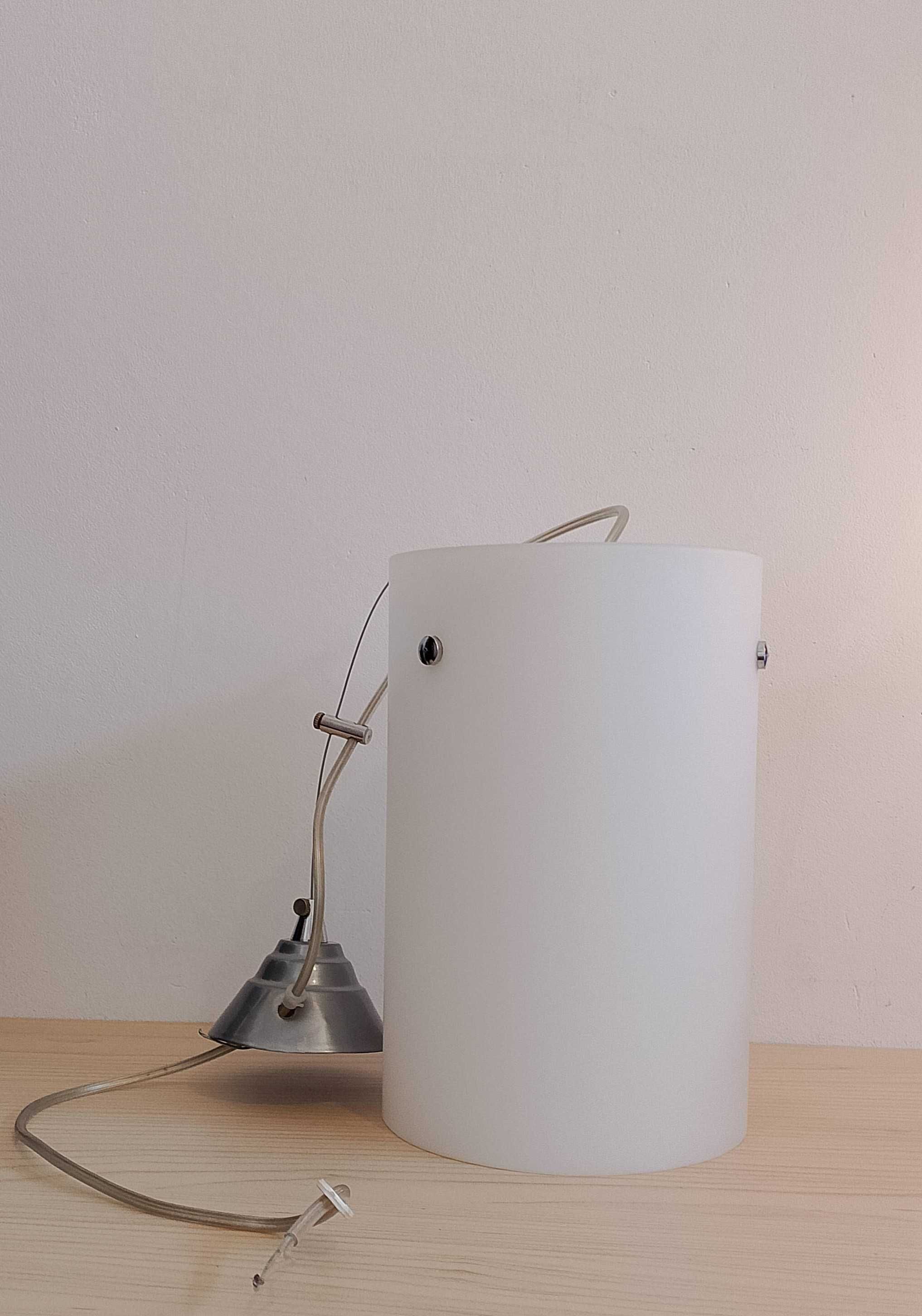 Lampa sufitowa biała, mleczna/ Kaja.