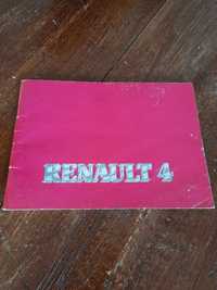Livro de instruções Renault 4L, 1982