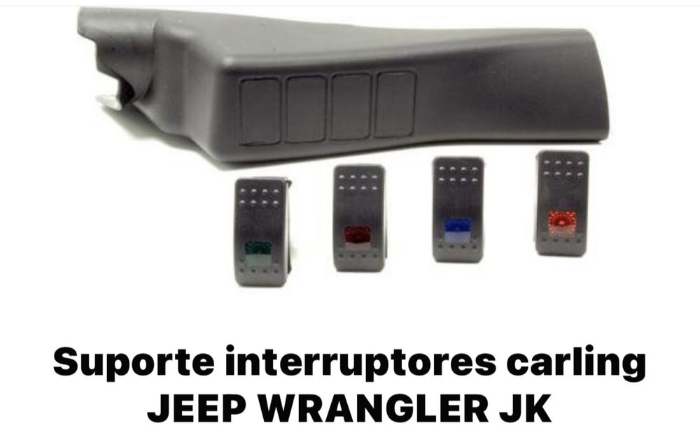 Suporte pilar A interruprtores carling Jeep Wrangler JK