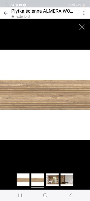 Płytka ścienna lamelowa ALMERA WOOD beige structure mat 39,8x119,8 gat
