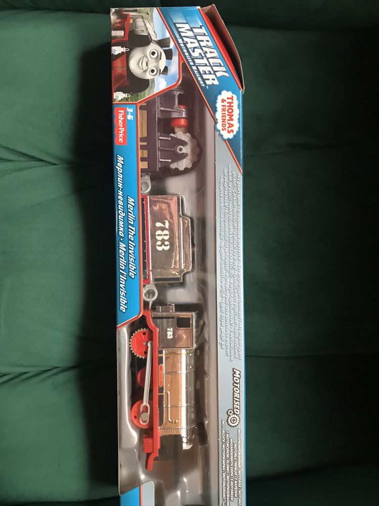 Thomas and friends trackmaster Merlin lokomotywa z wagonami