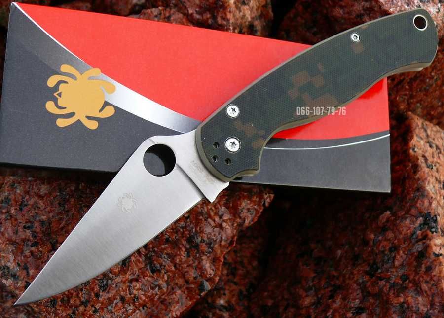 Нож складной раскладной Spyderco Para Military Спайдерко  камуфляж