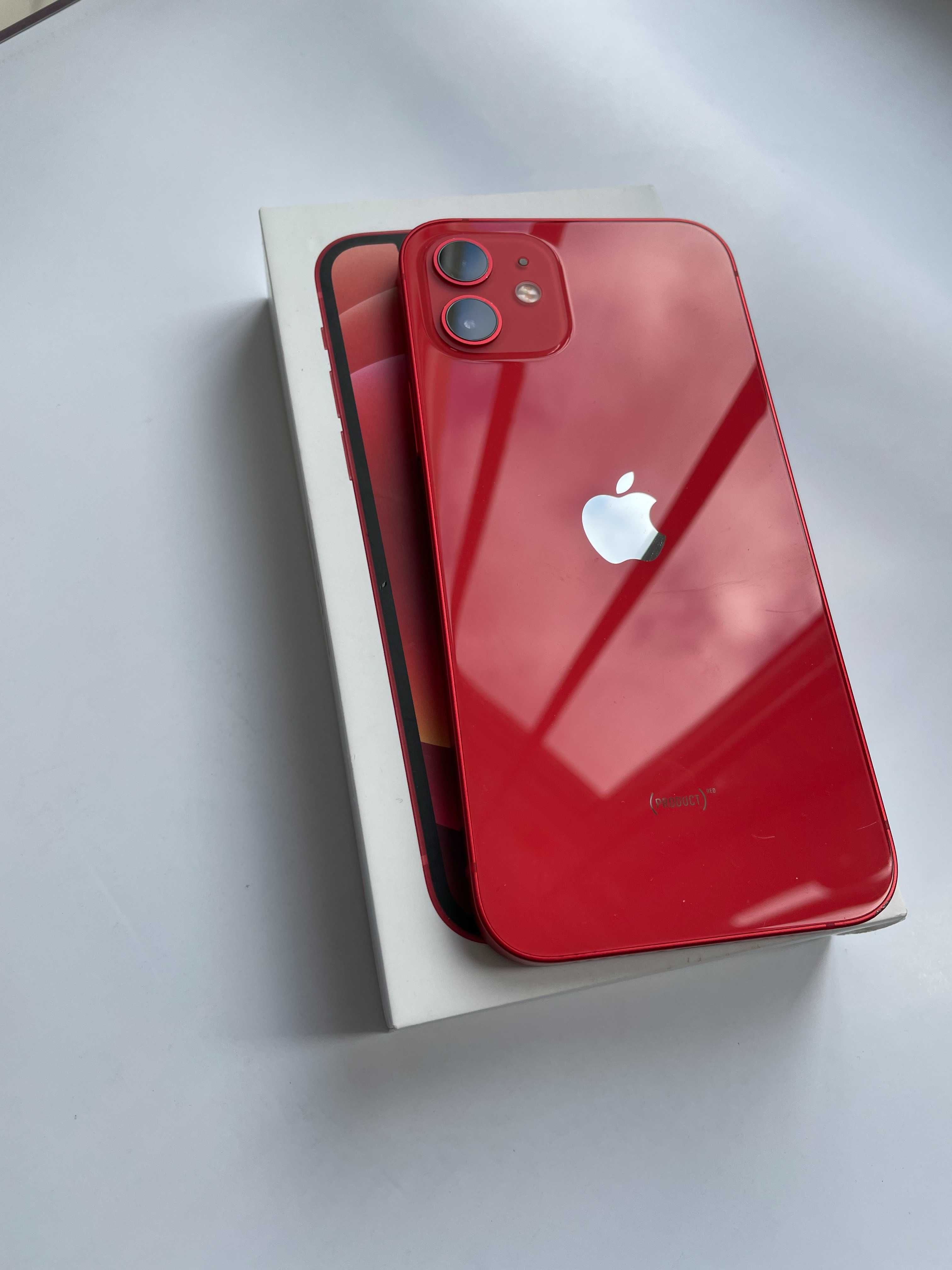 iPhone 12, Red, 64 GB, gwarancja