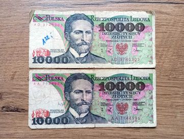 10000 zł 1988 - AA - i - AD -
