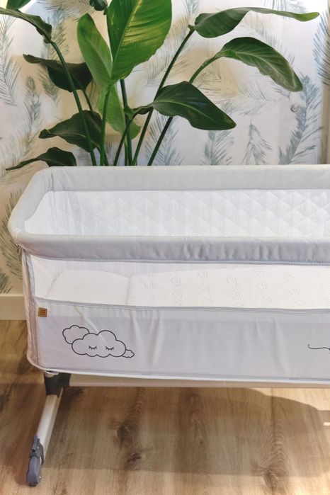 Berço Asalvo Co-Sleeping Nuvens Cinza (Next2me)