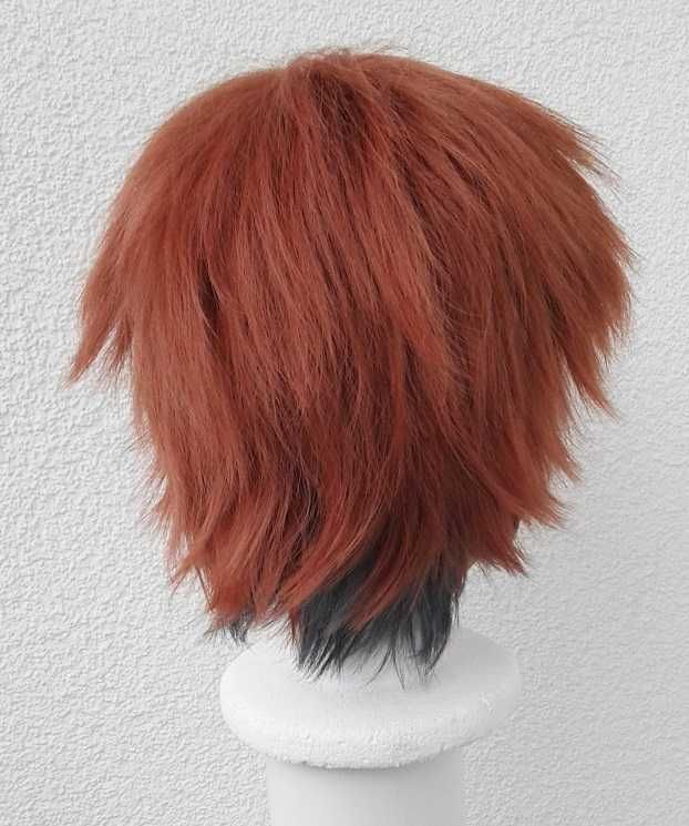 Peruka ruda krótka męska cosplay wig Ace Trappola Twisted Wonderland