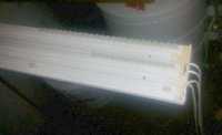 Карниз потолочний пластиковий білий 3 м, б/в, з гачками