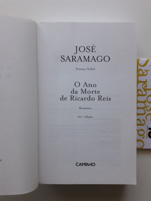 Livro "O Ano da morte de Ricardo Reis"