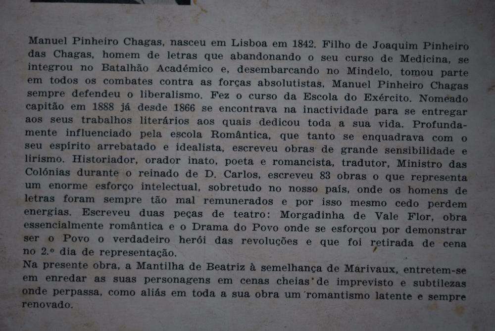 A Mantilha de Beatriz de Manuel Pinheiro Chagas