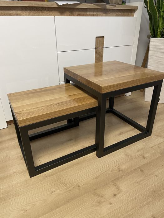 Stolik kawowy loft 2w1