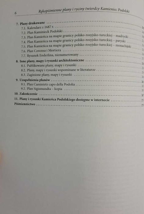 Plany i ryciny twierdzy Kamienic Podolski Opyrchał