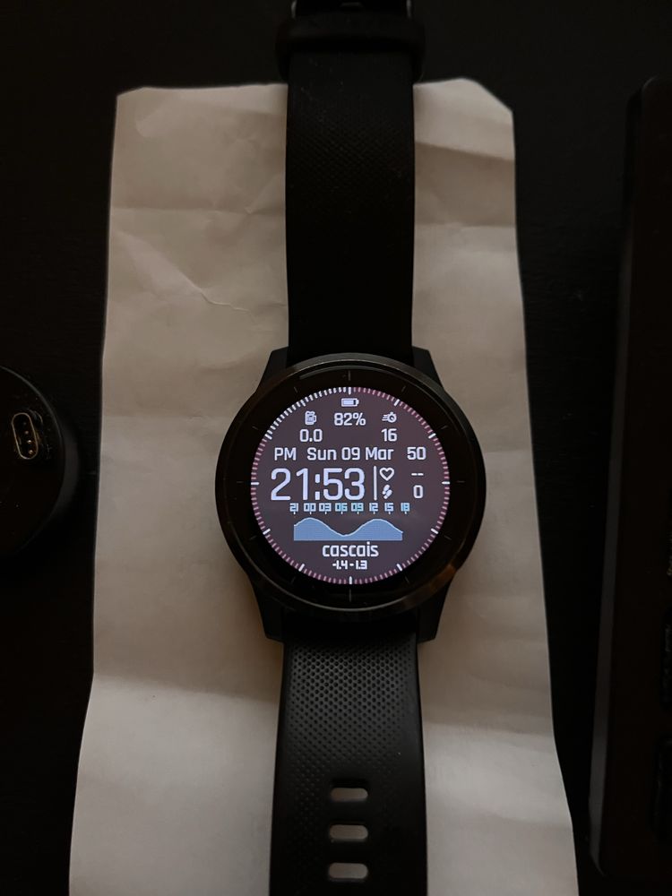 Garmin vivoactive 4 com carregador