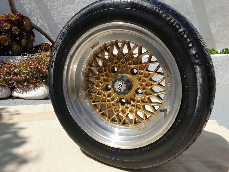 Jantes BBS Mahle Porsche Originais 7j 8j C/Pneus Aba Polida