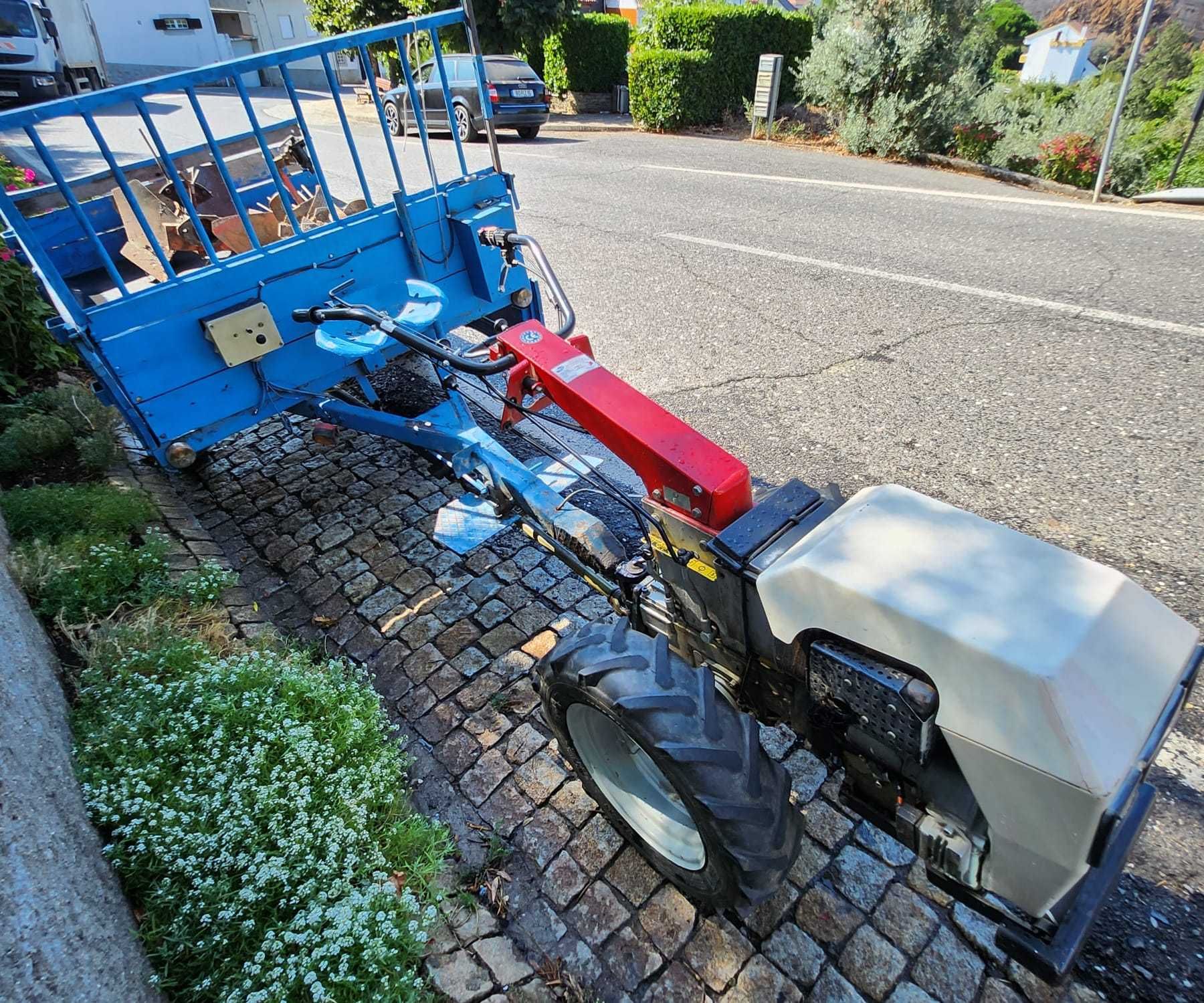 Motocultivador Leopard 14 CV + Reboque + 3 Alfaias